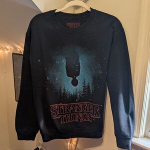 Official Netflix Stranger Things Graphic Upside Down Unisex Crewneck Sweater
